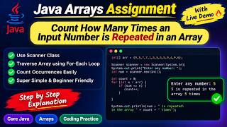 351. Assignment - Printing the times,input number is repeated in array in Java (Selenium Java 2026)