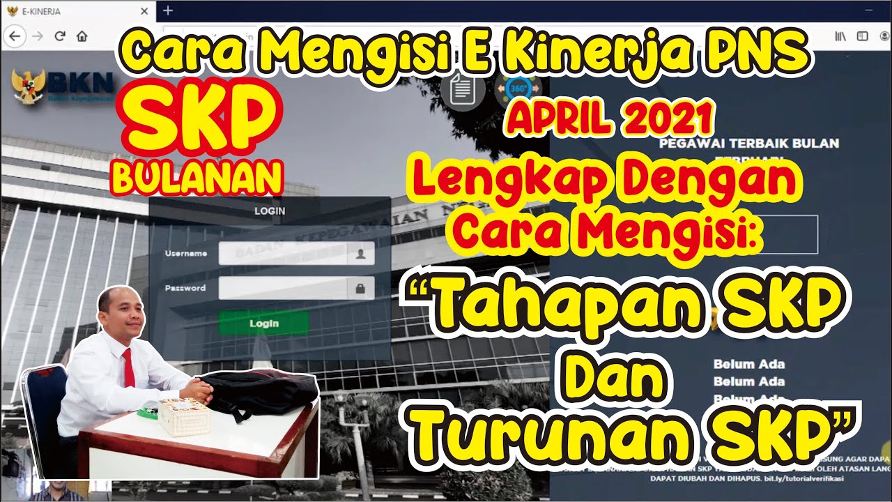 cara mengisi e kinerja bulanan april 2021 