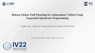 Video Robust Online Path Planning for Autonomous Vehicle Using Sequential Quadratic Programming IV20