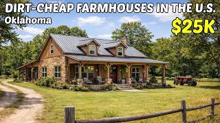 10 Dirt Cheap Oklahoma Farmhouses With Land 🏡🙌 Hidden Real Estate Goldmines!