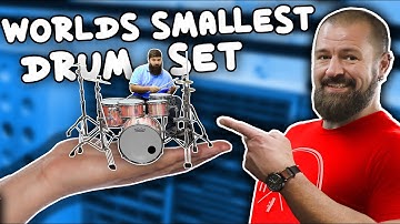 We made the WORLDS SMALLEST Drum Set