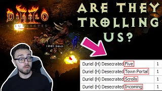 Why You Haven't Dropped ANYTHING from Mephisto & Why Duriel is a TROLL | Diablo 2 Resurrected