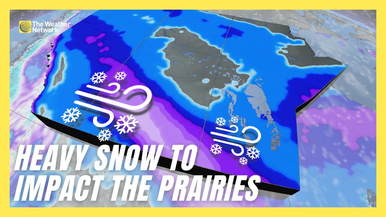 Heavy Snow Threatens Dangeroud Travel on the Prairies | #forecast - YouTube