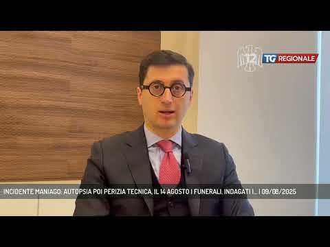 INCIDENTE MANIAGO: AUTOPSIA POI PERIZIA TECNICA, IL 14 AGOSTO I FUNERALI. INDAGATI I... | 09/08/2025
