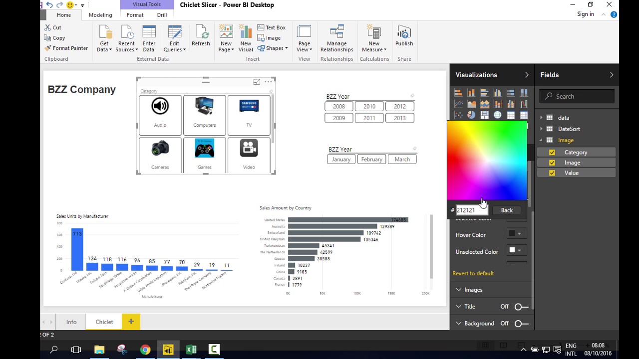 How To Use The Power BI Custom Visual Chiclet Slicer Add Images To How To Use The Power BI Custom Visual Chiclet Slicer Add Images To