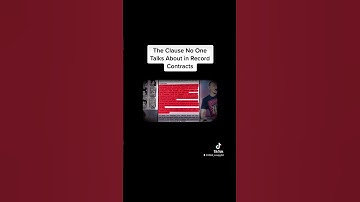 The Clause No One Talks About in Record Contracts…