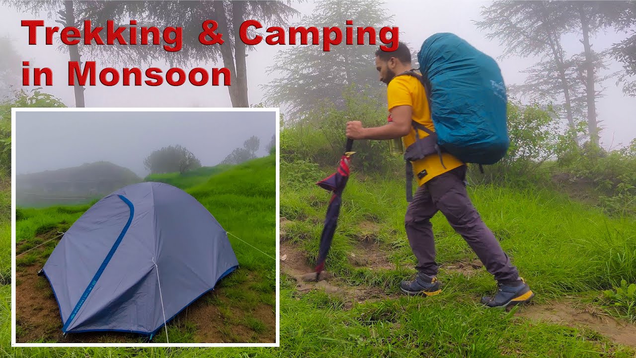 Trekking & Camping in Monsoon | Jogindernagar Valley | Mountain hiking | Cooking & camping in rain