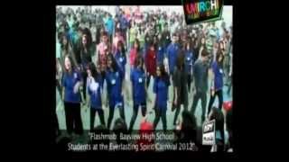 Bayview High School flash mob dance.avi