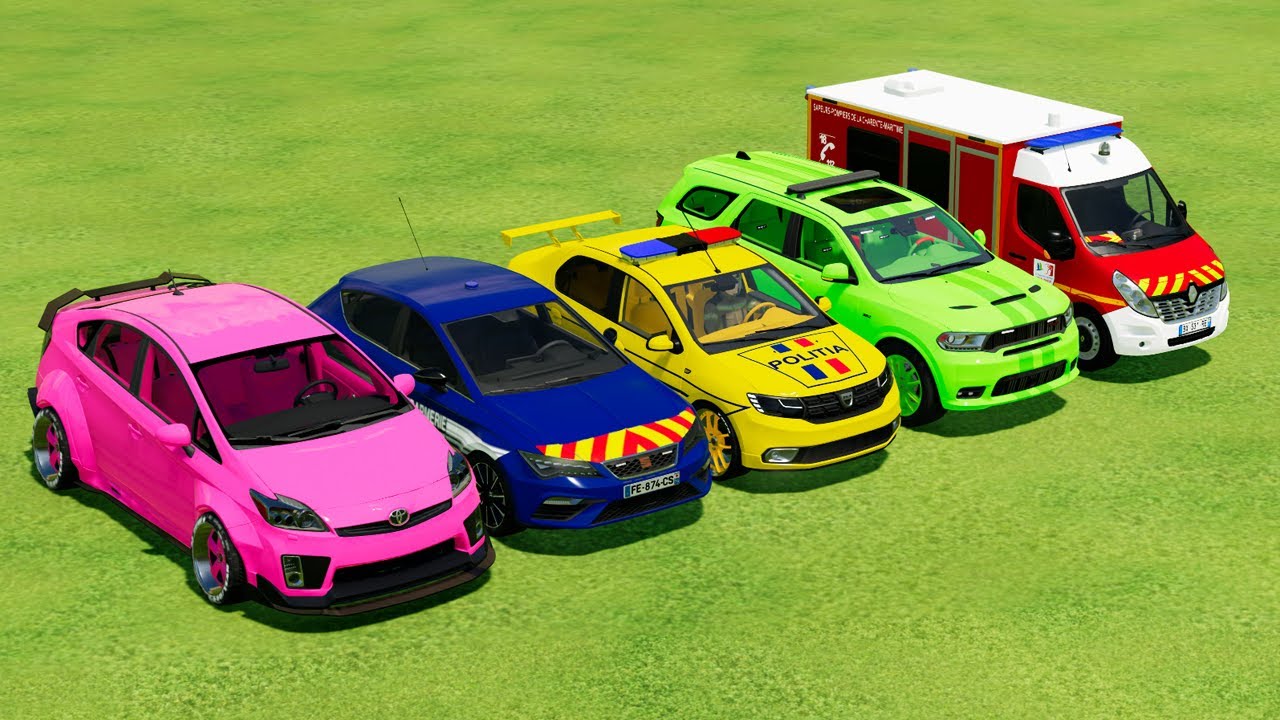 Toyota, Cupra, Dacia, Dodge Durango, Renault With Cars Transport of Man Trucks