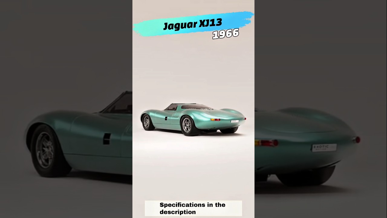 The Jaguar XJ13: A Legendary Leap into the Future of Racing!