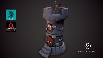 Modeling, Unwrap & Texturing Stylized Castle - Part1 [Modeling]