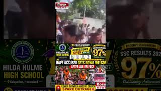 🚨Rape Accused Gets Royal Welcome After Jail Release 🌸 | Flower Shower & Massive Convoy Spark Outrage