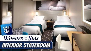 Wonder of the Seas | Interior Stateroom Walkthrough Tour & Review 4K | Royal Caribbean Cruise Line