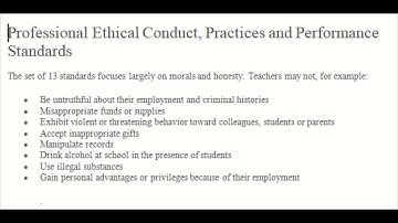 Professional Practices and Responsibilities