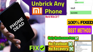 UNBRICK Any Xiaomi device in 5 minutes | Edl Flash | Dead Phone ft.k20 pro