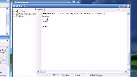Создание калькулятора в Delphi 7