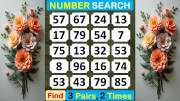 Number Search: How Healthy Is Your Cognition? #braingame #memory #puzzle #quiz #mindset #match -#345