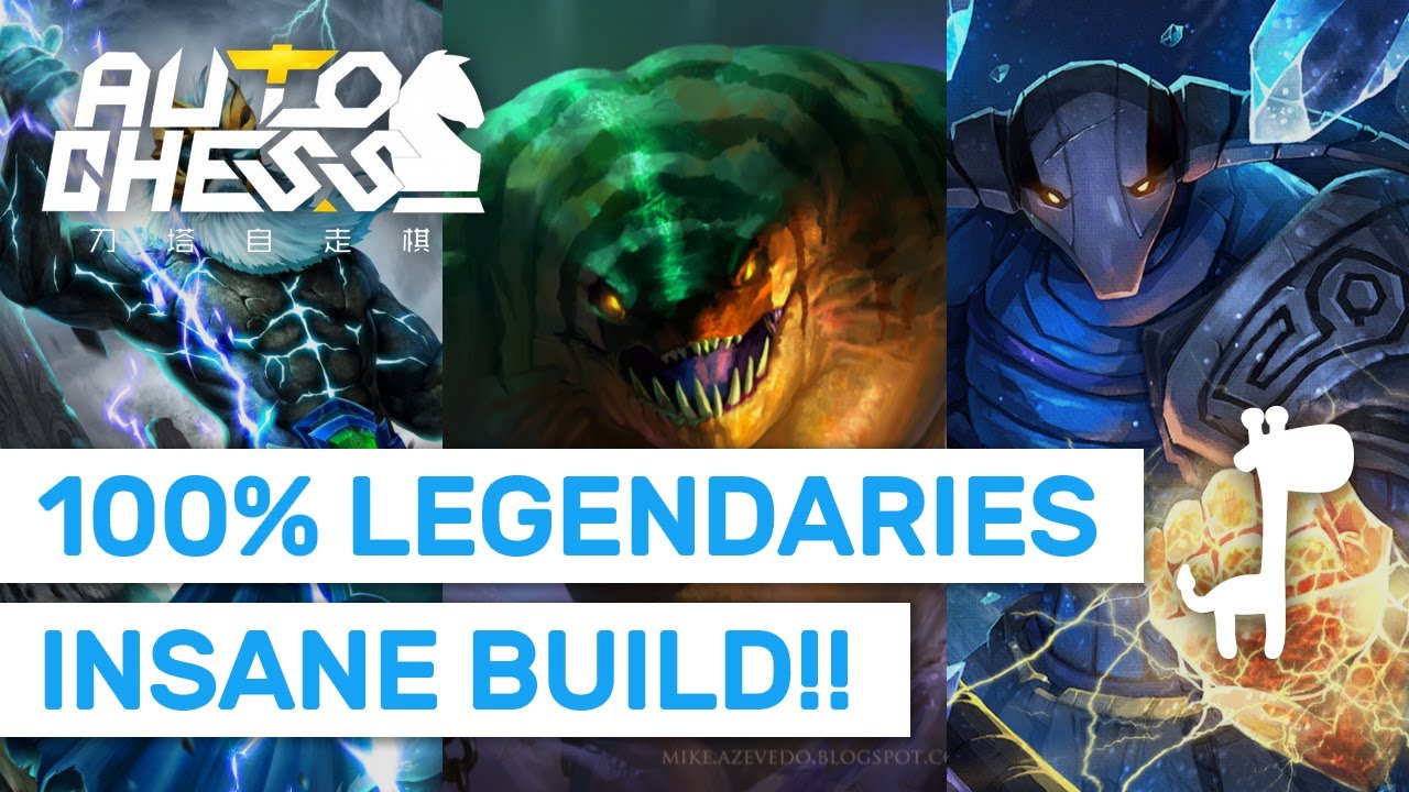 100% LEGENDARIES BUILD! Dota Auto Chess ALL 5 COST UNITS LINEUP! - YouTube