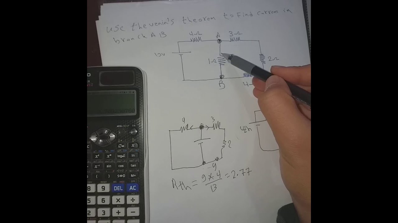 شرح نظرية ثفنن thevenin's theorem