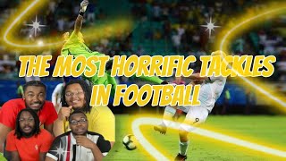 AMERICANS FIRST REACTION TO The Most Horrific Tackles in Football