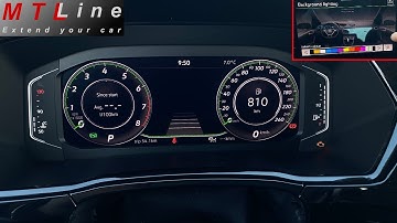 VW Touran 2, MY2021 – activation of 10 colours for AID and multimedia device illumination