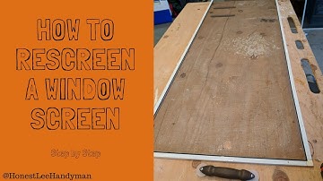 How to Re screen a Window Screen / Easy DIY