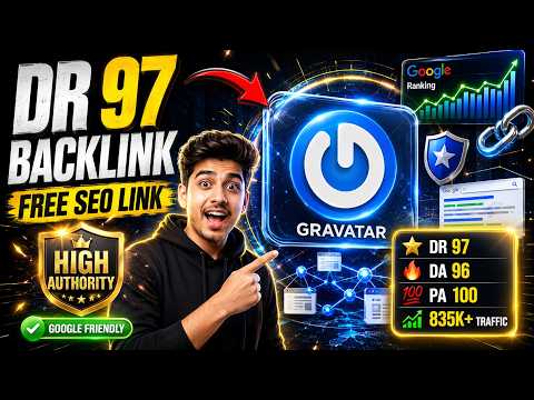 🚀 DR 97 Backlink 🔗 FREE Gravatar Profile Backlink ✅ Step-by-Step Guide