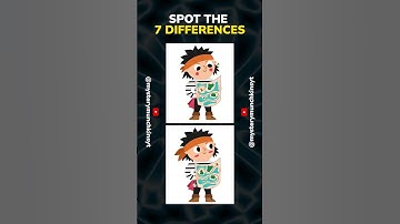 Spot 7 Differences  #challenge #dop2 #mindbendingquiz #logicgames #braintrippin #quiz#mindset