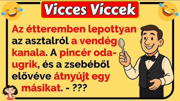 🤣 Vicces Viccek: Te tudtad ezt a pincér trükköt? 😂