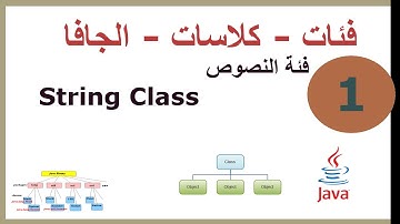 ب.كلاسات الجافا || ح1. فئة النصوص String Class