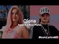 Qlona  karol g x peso pluma letra