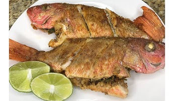 How to fry fish (Bahamian fried snapper)