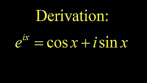 Euler's formula power series derivation.  Application to e^(i*pi)=-1 derivation.