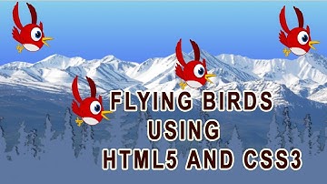 flying birds using html5 and css3