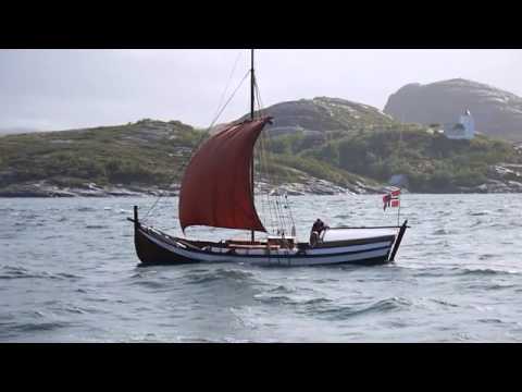 Nordlandsbat, traditional sailing boat In Trondheim Fjord ...