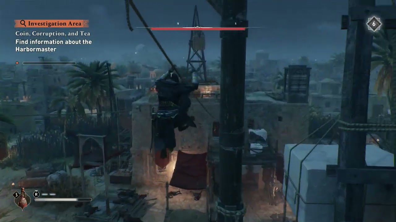 Coin Corruption and Tea Find Information Harbourmaster Confiscation Warehouse Assassins Creed Mirage