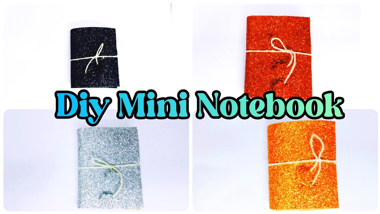 Mini Notebook Maker #MiniNotebook #DiyNotebook How To Make A Beautiful Mini Notebook/Little ...
