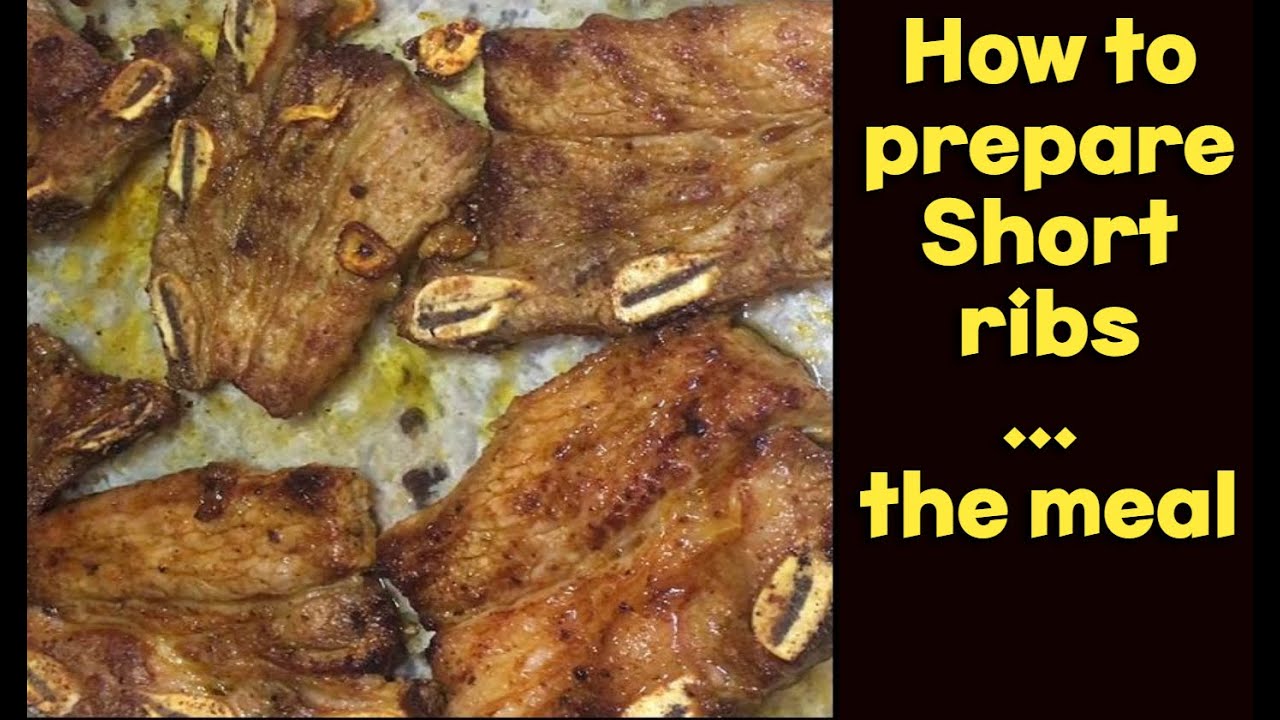How to prepare Short ribs on skillet and then in the oven. - YouTube