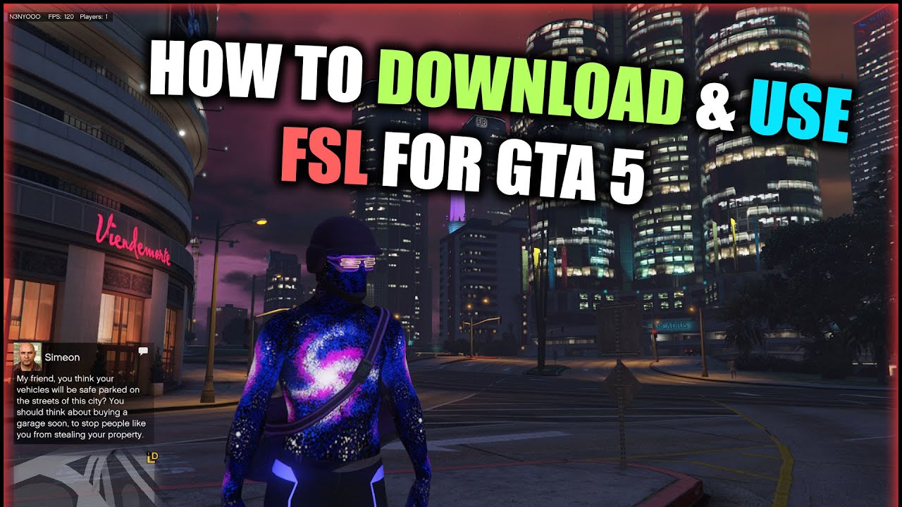 How To Download & Use FSL For GTA 5 + Free Mod Menu - YouTube