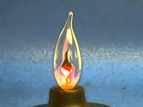 What is a flicker-flame light bulb?