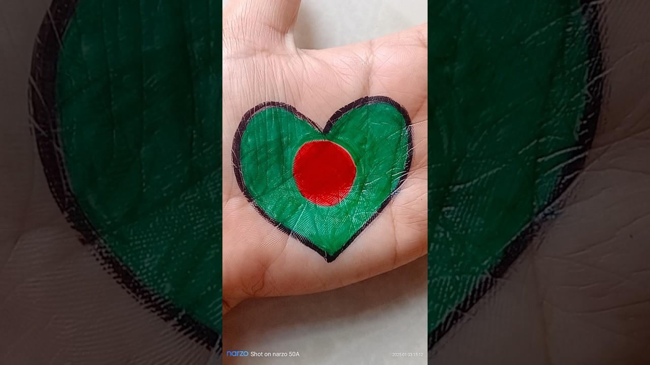 How to draw Bangladesh flag 🇧🇩🥰