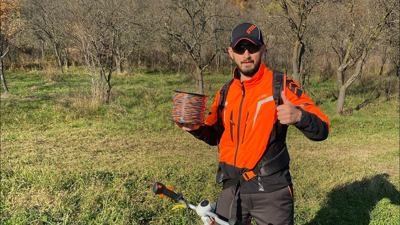 Stihl FS 460 C-EM first cut with Stihl CF3 Pro trimmer line.(Motocoasa Stihl cu fir profesional.)