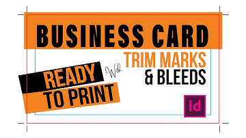 Business card trim marks and bleeds in indesign