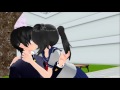 Mmd  kiss  yanderechan x senpai