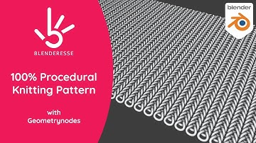 Geometrynodes Tutorial - Procedural Knitting Pattern - Blender 3.0  -  Part 1/2