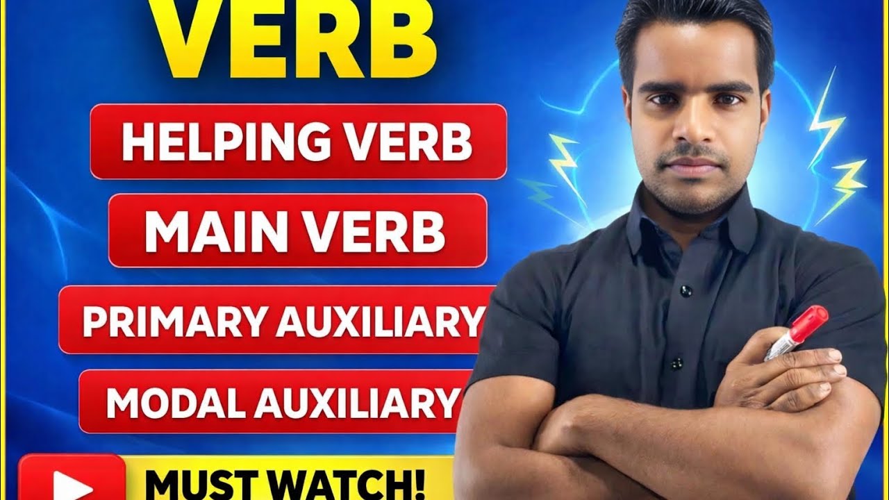 #nippusinghenglish,Verb and its type, Helping verb ,Main verb, primary auxiliary,modals,modals