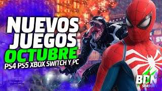 Los NUEVOS JUEGOS mas esperados de OCTUBRE 2023 ? PS4 y PS5 Xbox One y Xbox Series ? Switch y PC