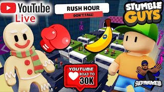 🔴 STUMBLE GUYS LIVE | STUMBLE GUYS TOURNAMENT RUSH HOUR MAP GAMEPLAY | BLOCK DASH TEAMS | NA SERVER|