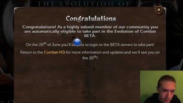 BETA testing sign up for The Evolution of Combat