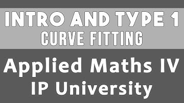 Curve fitting: Intro and TYPE 1: Line fitting using Least Squares | IP Applied Maths 4 Unit 3 #29